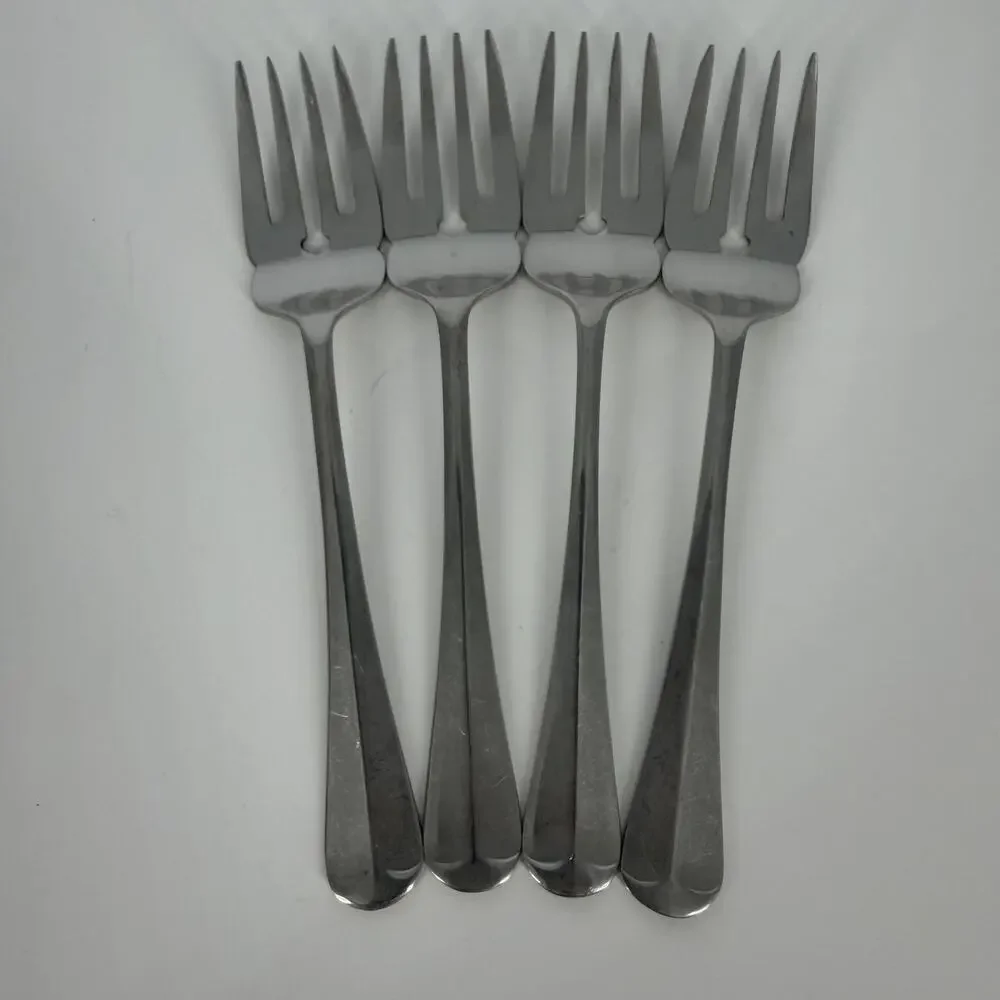 4X SF Cooper Bros QUEEN ANNE Stainless Salad Forks England
